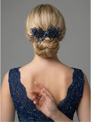 Magic Tiara Kristal Taşlı Saç Tokası – El Yapımı Özel Gün Aksesuarı