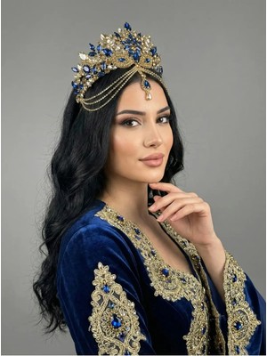 Magic Tiara Kristal Taşlı Işıltılı Gelin Tacı – 8 Renk Seçeneğiyle Göz Alıcı Zarafet