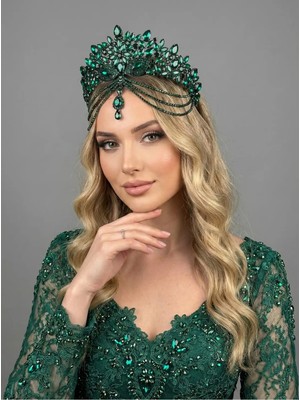 Magic Tiara Kristal Taşlı Işıltılı Gelin Tacı – 8 Renk Seçeneğiyle Göz Alıcı Zarafet