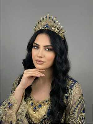 Magic Tiara Işıltılı Kına Gecesi Tacı – Kristal Taşlı Gösterişli Model
