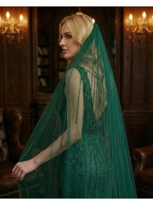 Magic Tiara Şerit Detaylı Gelin Duvağı – Zarif ve Modern Dokunuş