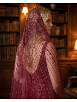 Magic Tiara Işıltılı Gelin Duvağı – Simli ve El Işlemeli Tül