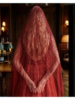 Magic Tiara Taş Işlemeli Gelin Duvak – Işıltılı Tül Duvak