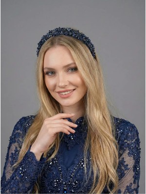 Magic Tiara Kristal Taşlı Saç Bandı – El Yapımı Işıltılı Özel Gün Aksesuarı