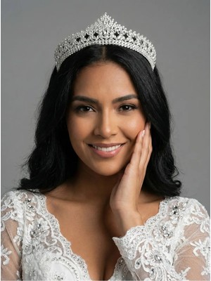 Magic Tiara Zamansız Zarafet – Büyük Kristal Taşlı Gelin Tacı