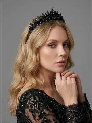 Magic Tiara Kristal Taşlı Taç – Zarif ve Gösterişli Özel Gün Tacı