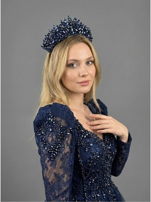 Magic Tiara Gösterişli Taşlı Prenses Tacı – Kına ve Nişan Geceleri Için