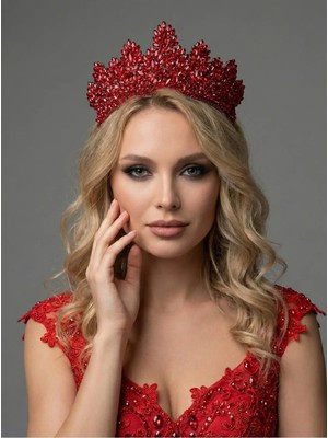 Magic Tiara Işıltılı Kristal Taç – El Yapımı Özel Gün Tacı
