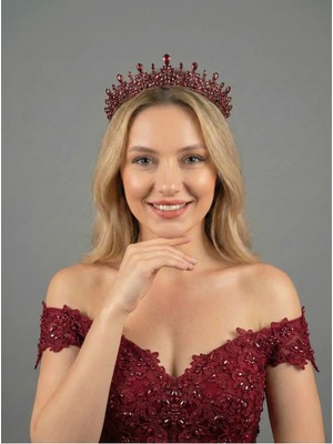 Magic Tiara Kristal Taşlı Zarif Gelin Tacı - Işıltılı Düğün Saç Aksesuarı