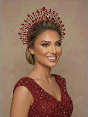 Magic Tiara Kristal Işıltılı Gelin Tacı – 7 Renk Seçeneğiyle Işıldayın