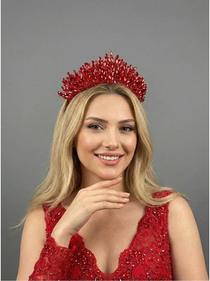 Magic Tiara Işıltılı Kristal Taşlı Prenses Gelin Tacı