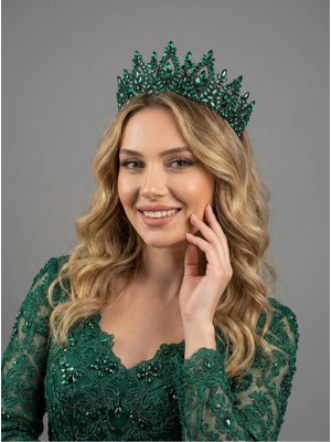 Magic Tiara Işıltılı Gelin Tacı – Kristal Taşlı Prenses Model