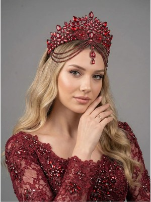 Magic Tiara Kristal Taşlı Işıltılı Gelin Tacı – 8 Renk Seçeneğiyle Göz Alıcı Zarafet