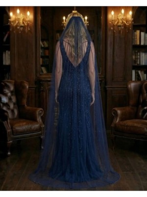 Magic Tiara Şerit Detaylı Gelin Duvağı – Zarif ve Modern Dokunuş