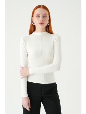 Rays Ekru Yarım Boğaz Ön Çimalı Badi 8262A