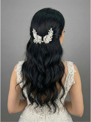 Magic Tiara Kristal Gelin Saç Tokası – Işıltılı ve Zarif Tasarım