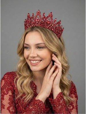Magic Tiara Işıltılı Gelin Tacı – Kristal Taşlı Prenses Model
