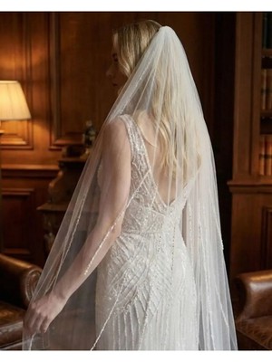 Magic Tiara Detaylı Gelin Duvağı – Romantik & Işıltılı Dokunuş