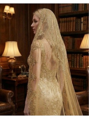 Magic Tiara Kristal Boncuklu Gelin Duvağı – Işıltılı ve Modern Zarafet