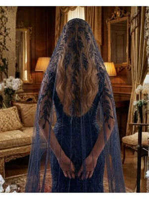 Magic Tiara Zarif Işıltılı Duvak – Gelin Tülü, Parlak Boncuk Detaylı