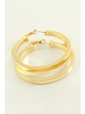 SiHako Ezme Halka Küpe 4,5 cm