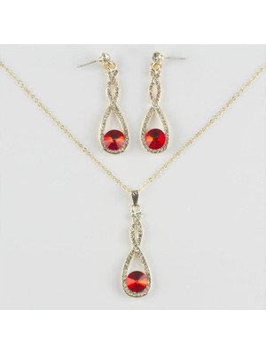 SiHako Taşlı Set Kolye