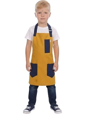 Formteks Çocuk Boydan Önlük Toka Ayarlı Hardal