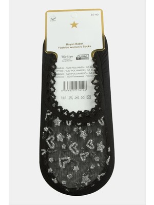 SiHako Kalp Dantel Babet Çorap