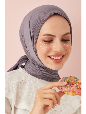 inStyle Ayla Piliseli Eşarp - Koyu Gri