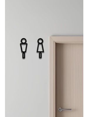 Skygo Wc Tabelası, Tuvalet Levhası, Kadın Erkek Tabela OS10