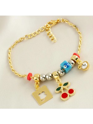 SiHako Kiraz Lüx Zincir Bileklik