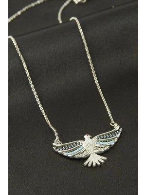 SiHako Anka Kuşu Zirkon Taşlı Kolye