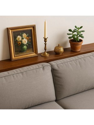 Pinoxi Masif Ahşap 140CM Koltuk Arkası Uçan Raf Duvar Rafı 140 cm