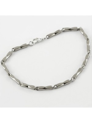 SiHako Kemik Şekilli Lüks Çelik Bileklik