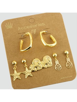 SiHako 8 Adet Halka Küpe