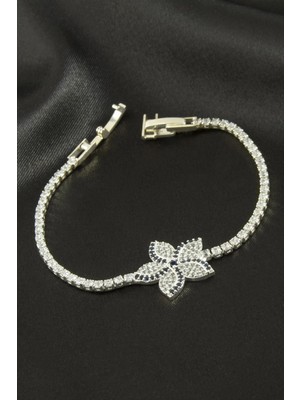 SiHako Çiçek Zirkon Taşlı Çocuk Bileklik 16 cm