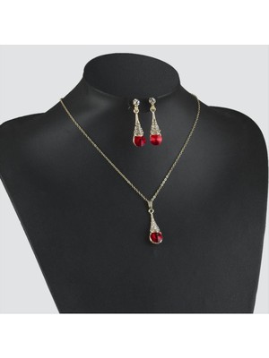 SiHako Taşlı Set Kolye