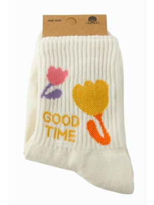 SiHako Çiçek Kolej Çorap 8*28