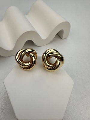 Les Séduisantes C.A. Sarmal Altın Kaplama Küpe Vıp