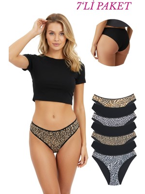 New Lilla 18001-6 Kadın 7'li Leo In Love Bikini Külot Paketi