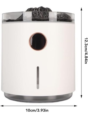 Skygo Volkanik Efektli Şarjlı Hava Nemlendirici Yatak Odası Oturma Odası Için Akıllı Aromaterapi Mist Difüzör, Simüle Alev Şekli, Görsel Büyü