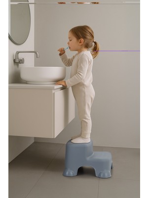 Babyjem Kaydırmaz Bebek Katlı Basamağı Gri