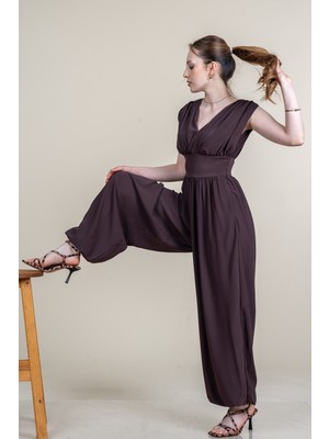 MissVina Dubai Kumaş V Yaka Trend Tulum 2790