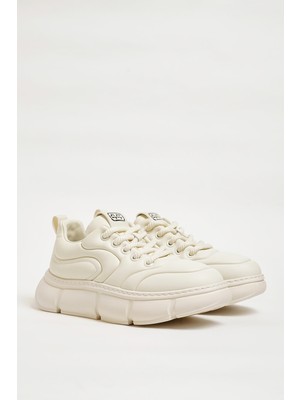 Faruk Balkanas Anderson Model Hakiki Natural Deri Ithal Taban Sneaker Ayakkabı