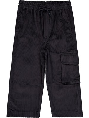 Civil Boys Kargo Cepli Kadife 10-13 Yaş Pantolon - Gri 10-11 Yaş