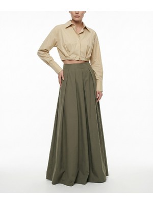 Societa Haki Pili detaylı yüksek bel etek 81340