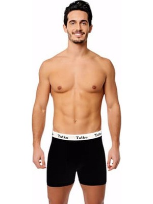 Tutku Erkek Elastan Spor Boxer Siyah Renk XL Beden İçin Rahat Ve Şık Tasarım