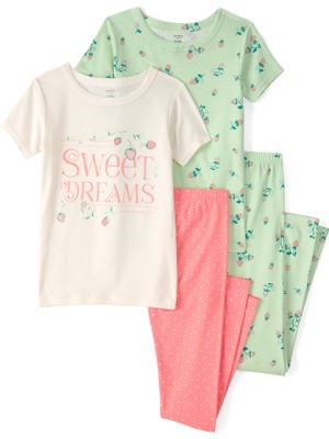 Carter's Kız Çocuk Pijama Set 6 Yaş-8 Yaş Çok Renkli