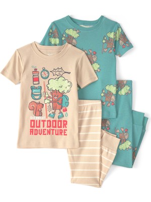 Carter's Küçük Erkek Çocuk Pijama Set 2 Yaş-5 Yaş Çok Renkli