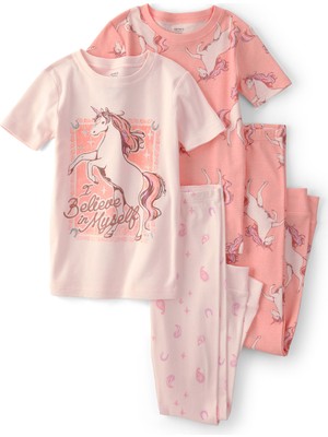 Carter's Kız Çocuk Pijama Set 6 Yaş-8 Yaş Çok Renkli